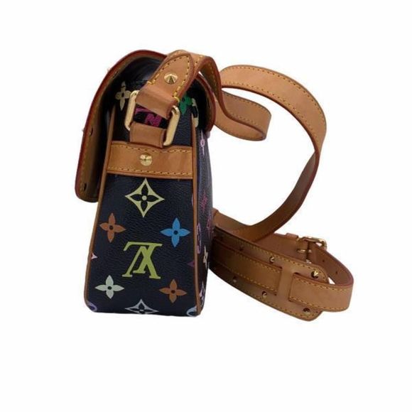 Louis Vuitton Sologne Monogram Multicolor Noir Studs - Picture 5 of 7